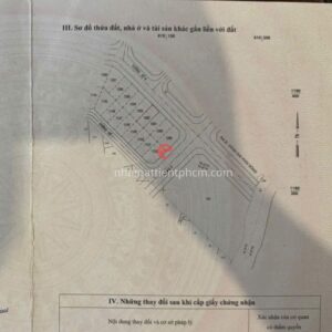 sổ đỏ/ sổ hồng -Sơ đồ thửa đất, nhà ở và tài sản khác gắn liền với đất