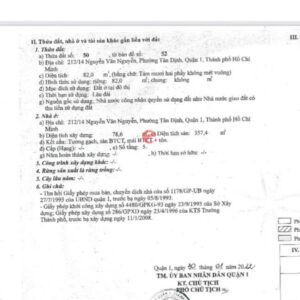 Bản photo của căn nhà 2 mặt tiền 14 Nguyễn Văn Nguyễn, Phường Tân Định, Quận 1