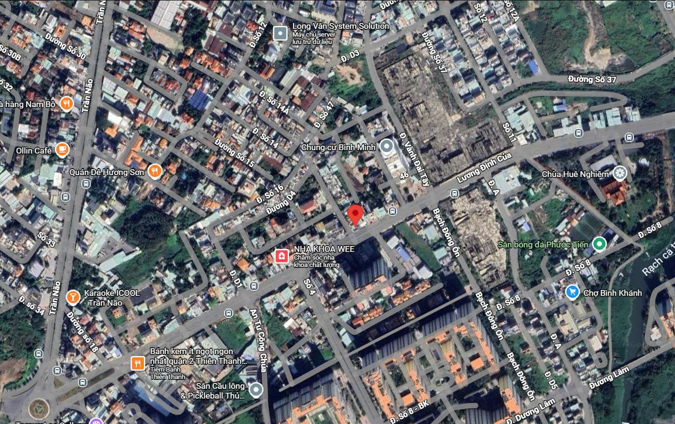 Vị trí của 171 Lương Định Của, Phường An Khánh, Quận 2: