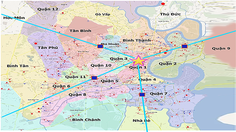 Bản đồ quy hoạch đô thị vệ tinh Tp.HCM mới nhất
